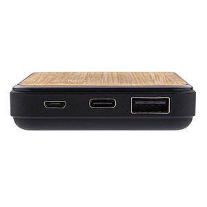 Powerbank 5000mAh s bambusovým povrchem