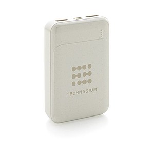 Powerbanka 10 000 mAh z RCS recyklovaného plastu, bílá