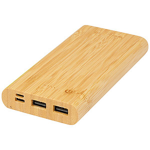Powerbanka 10000mAh s bambusovým povrchem