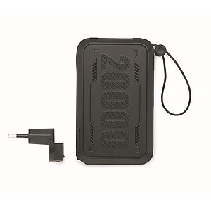 Powerbanka 20.000 mAh z ABS, černá