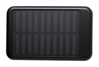 Powerbanka 4000mAh se solárním panelem, černá
