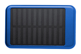 Powerbanka 4000mAh so solárnym panelom, modrá