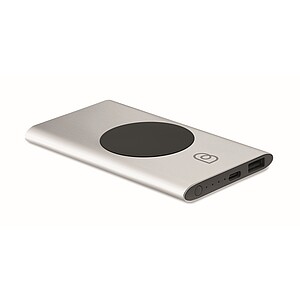 Powerbanka 5000mAh 15W, stříbrná