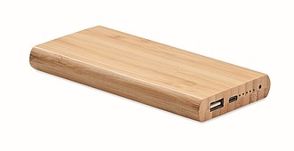 Powerbanka 6000mAh s bambusovým povrchom