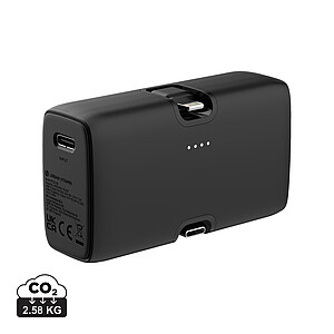 Powerbanka Urban Vitamin 20W PD z RCS plastu, čierna