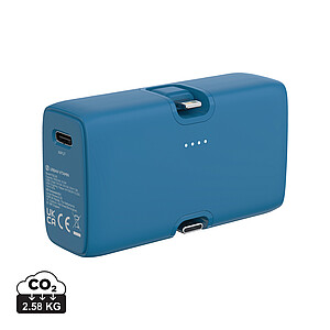 Powerbanka Urban Vitamin 20W PD z RCS plastu, modrá