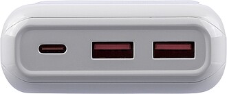 Powerbanka z recyklovaného ABS, bílá