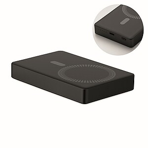 Powerbanka z recyklovaného hliníka 10 000 mAh, čierna
