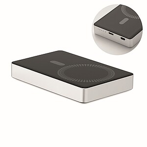 Powerbanka z recyklovaného hliníka 10 000 mAh, strieborná