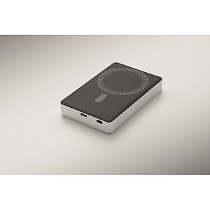 Powerbanka z recyklovaného hliníka 10 000 mAh, strieborná