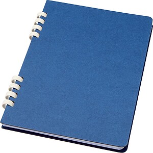 Poznámkový blok A5 s kroužkovou vazbou z recyklovaného RCS, královská modrá
