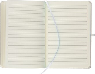 Poznámkový blok A5 s pevnými deskami, bílá
