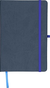Poznámkový blok A5 s pevnými deskami, tmavě modrá