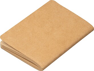 Poznámkový blok B7 z recyklovaného papíru, hnědá