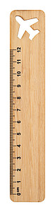 Pravítko 12cm, preglejka, motív lietadlo