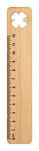 Pravítko 12cm, preglejka, motív štvorlístok