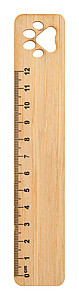 Pravítko 12cm, překližka, motiv tlapky