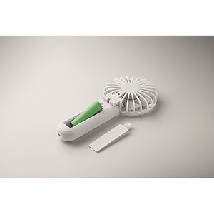 Přenosný skládací ventilátor, bílá