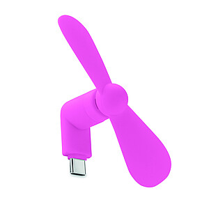 Přenosný ventilátor USB-C, růžová