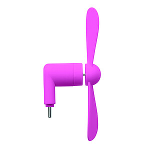 Přenosný ventilátor USB-C, růžová