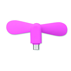 Přenosný ventilátor USB-C, růžová