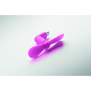 Přenosný ventilátor USB-C, růžová