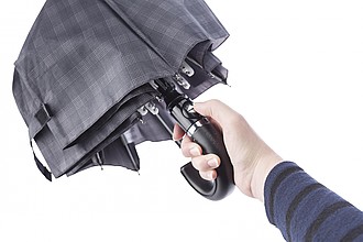 PRETORIUS Automatický pánský skládací deštník, černý