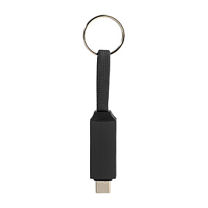 Přívěsek na klíče 60W kabel USB-C, černá