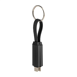 Přívěsek na klíče 60W kabel USB-C, černá