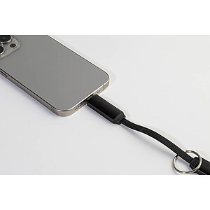 Přívěsek na klíče 60W kabel USB-C, černá