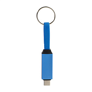 Přívěsek na klíče 60W kabel USB-C, královská modrá