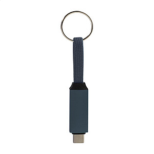 Přívěsek na klíče 60W kabel USB-C, tmavě modrá