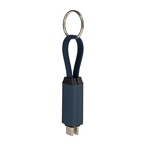 Přívěsek na klíče 60W kabel USB-C, tmavě modrá