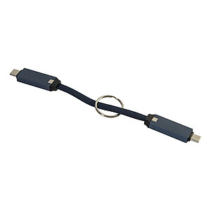 Přívěsek na klíče 60W kabel USB-C, tmavě modrá