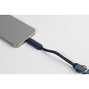 Přívěsek na klíče 60W kabel USB-C, tmavě modrá