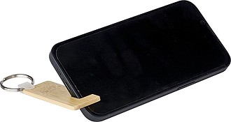 Přívěšek na klíče jako stojánek na mobil