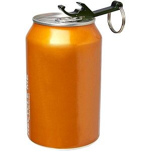 Přívěšek na klíče s otvírákem, recyklovaný hliník, zelený