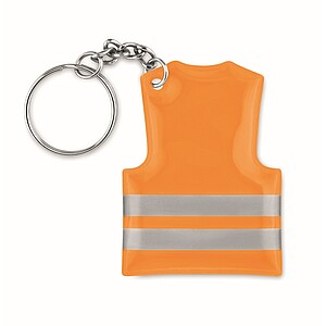 Prívesok na kľúče v tvare reflexnej vesty, fluo oranžová