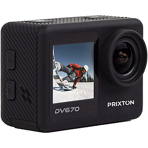 Prixton DV670 4K akční kamera se dvěma obrazovkami, černá