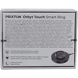 Prixton Orbyt Touch chytrý prsten, černá