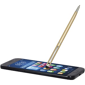 Propiska z hliníku se stylusem, měděná