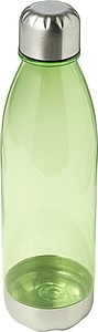 Průhledná láhev na vodu s jemným barevným nádechem. Objem 650ml. Jasně zelená.