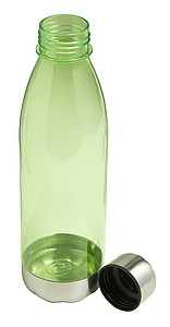 Průhledná láhev na vodu s jemným barevným nádechem. Objem 650ml. Jasně zelená.