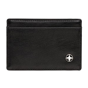 PU obal na karty s RFID ochranou, čierna