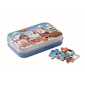 PUCLÍKY Vianočné puzzle v plechovej krabičke
