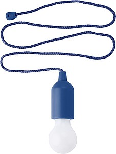 PULLER Závěsná svítilna ve tvaru žárovky s LED žárovkou, královská modrá - reklamní předměty
