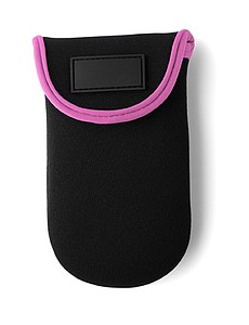 PURDY Pouzdro na mobil, uchycení na ruku, černo růžové - obal na mobil s vlastním potiskem