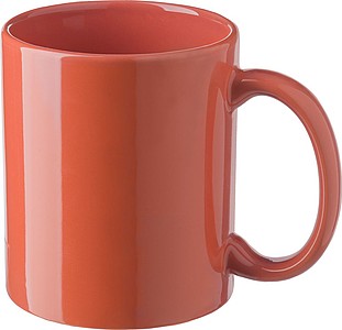 RANSO Keramický hrnček, 300 ml, oranžová