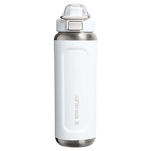 Recyklovaná láhev na vodu z nerezové oceli Stanley Classic Wellspring 710 ml, bílá