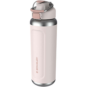Recyklovaná láhev na vodu z nerezové oceli Stanley Classic Wellspring 710 ml, světle růžová